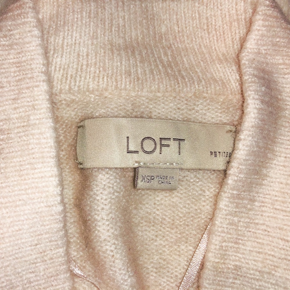 LOFT | Open-front Pink Long-sleeve Cardigan - Picture 5 of 6